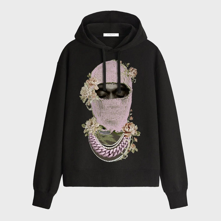 Hoodie Mask Roses with logo IH NOM UH NIT IH NOM UH NIT sweater.