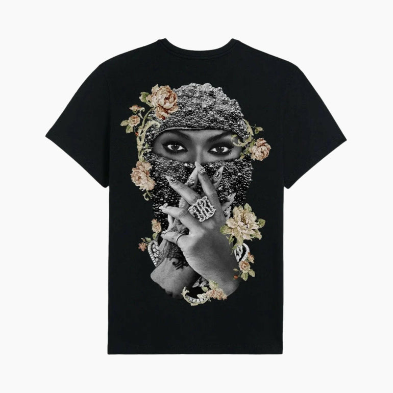 T-shirt Black Pearl Roses with logo IH NOM UH NIT IH NOM UH NIT t-shirt.
