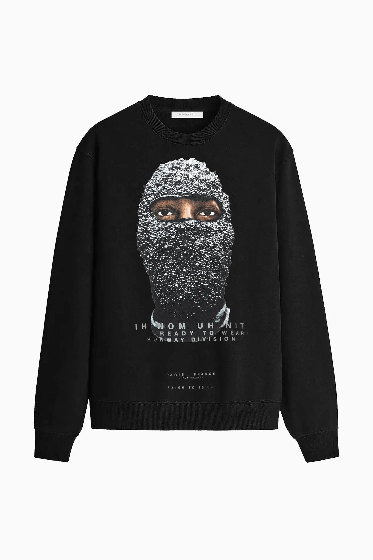 CREWNECK BLACK MASK Ih Nom Uh Nit IH NOM UH NIT sweater.
