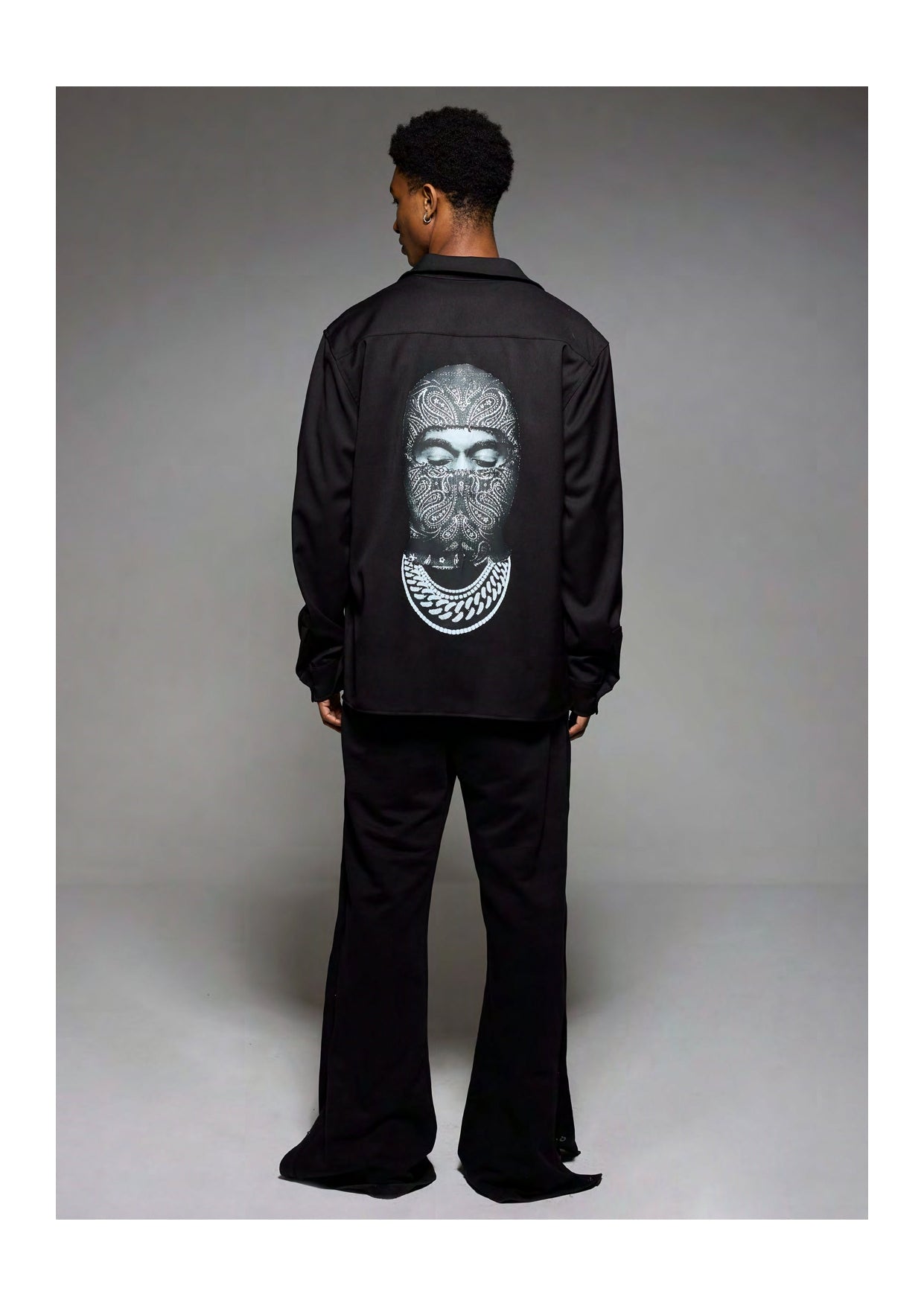 Long Sleeve Shirt with Mask on the Back Ih Nom Uh Nit IH NOM UH NIT shirt.