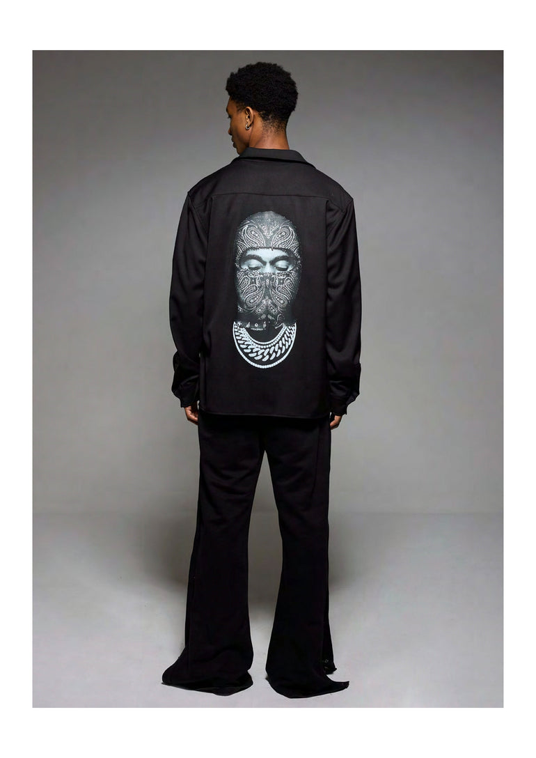 Long Sleeve Shirt with Mask on the Back Ih Nom Uh Nit IH NOM UH NIT shirt.