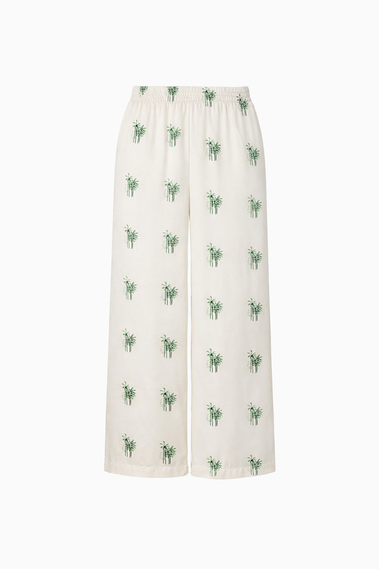 IH NOM UH NIT palm print pajama pants in viscose with relaxed fit
