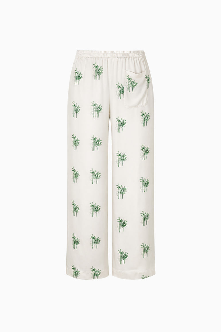 IH NOM UH NIT palm print pants back view with pocket detail luxury streetwear