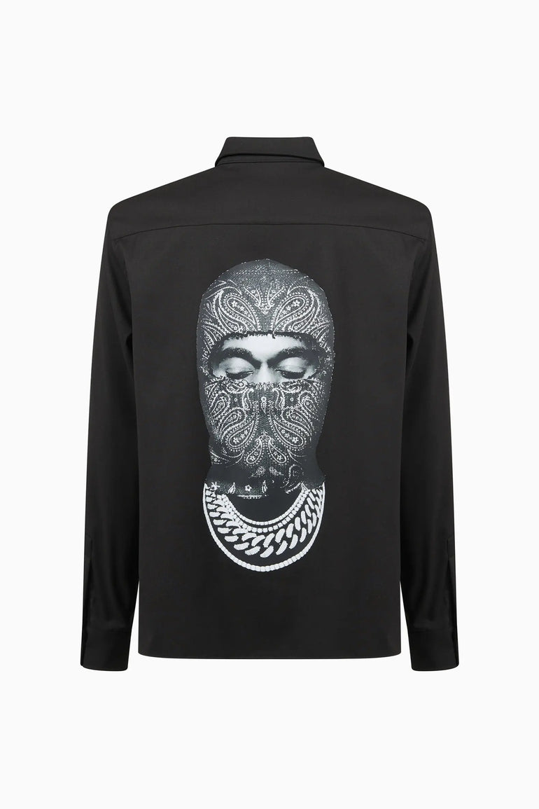 Long Sleeve Shirt with Mask on the Back Ih Nom Uh Nit IH NOM UH NIT shirt.