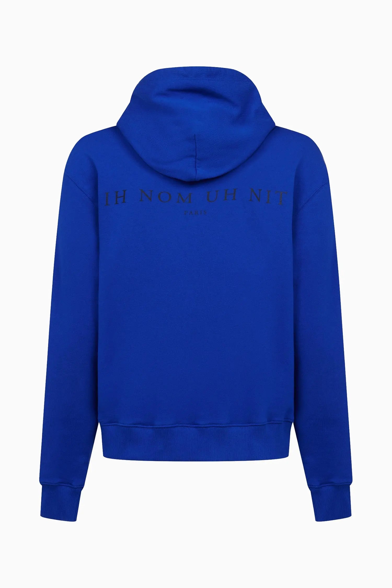 Hoodie with Newspaper style Mask Print Ih Nom Uh Nit IH NOM UH NIT sweater.