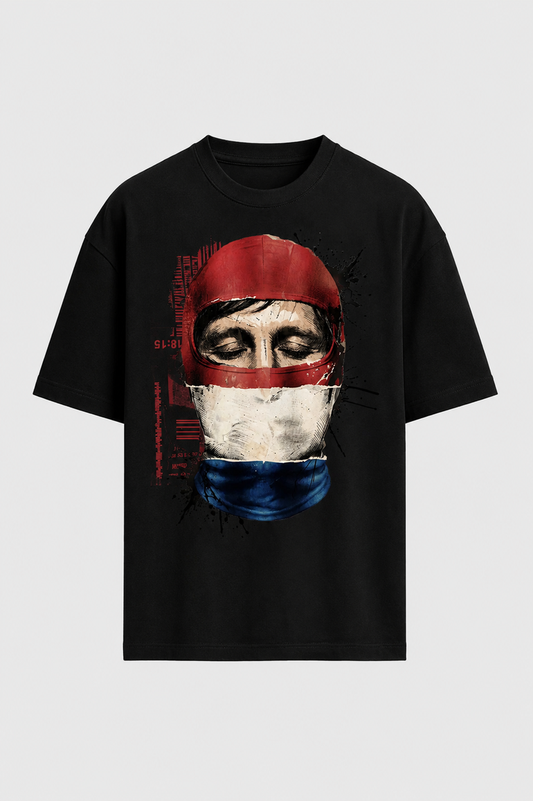 IH NOM UH NIT oversized white The Prophet mask T-shirt featuring heritage-inspired football graphics and statement back print.