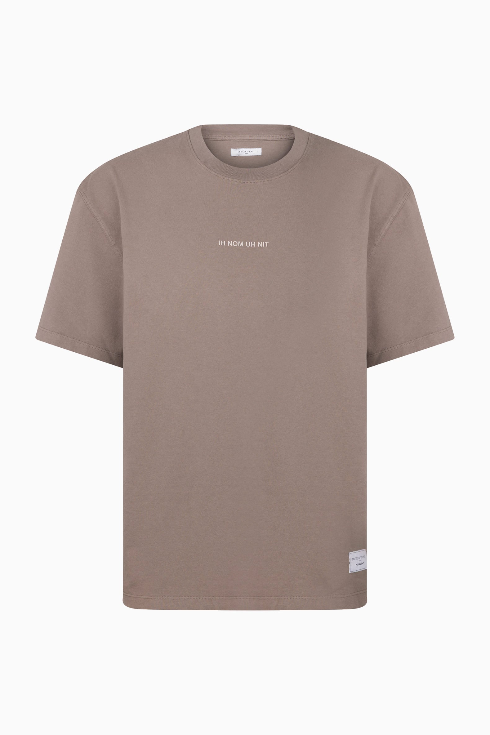 T-Shirt with Small Silicone Logo Ih Nom Uh Nit IH NOM UH NIT t-shirt.