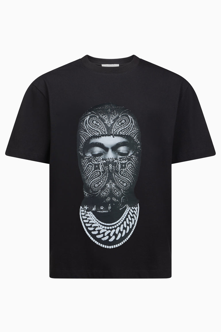T-Shirt with Paisley Mask Graphic Ih Nom Uh Nit IH NOM UH NIT t-shirt.