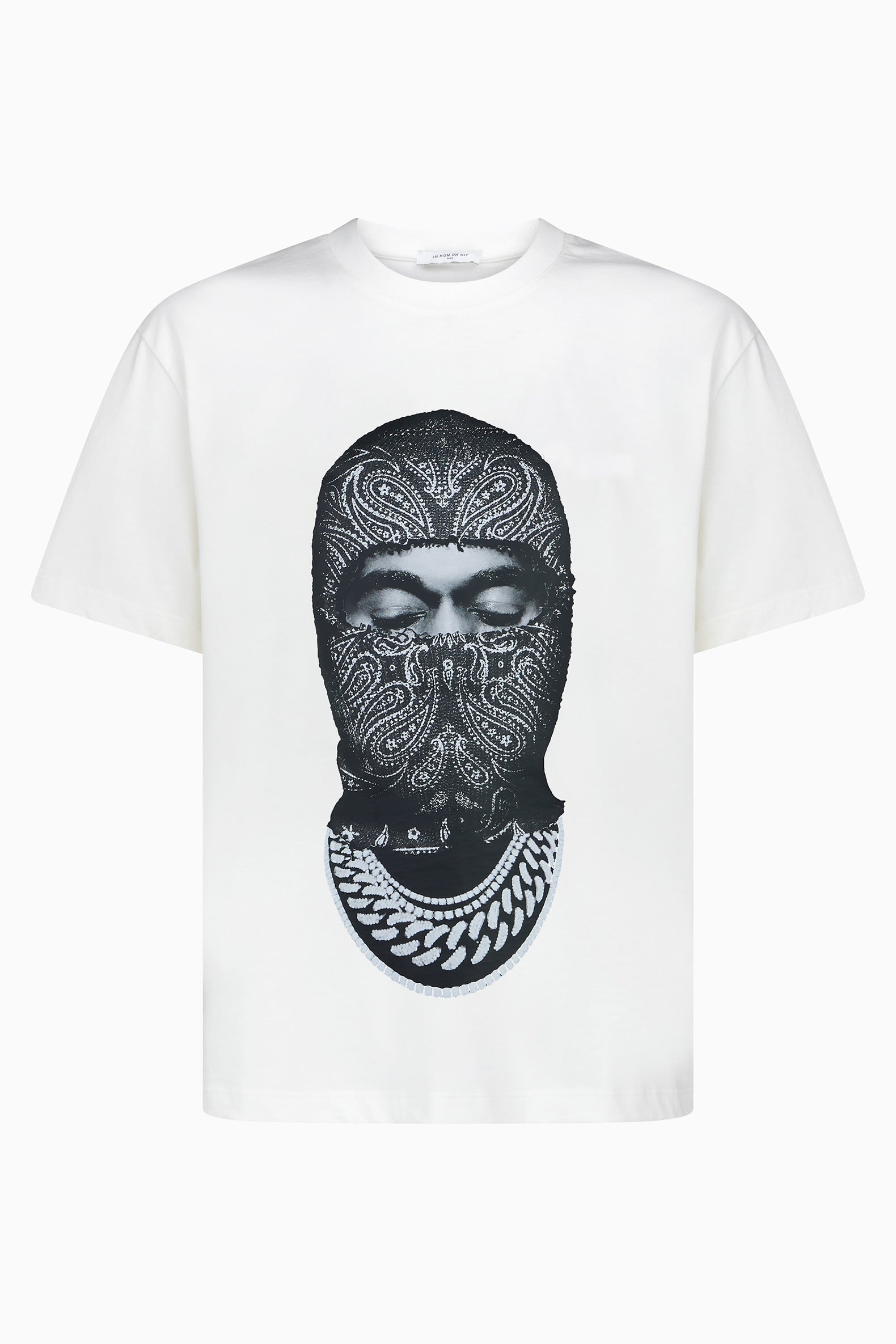 T-Shirt with Paisley Mask Graphic Ih Nom Uh Nit IH NOM UH NIT t-shirt.